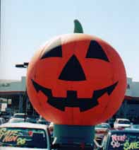 Giant Halloween Balloon - jack o'Lantern advertising inflatables